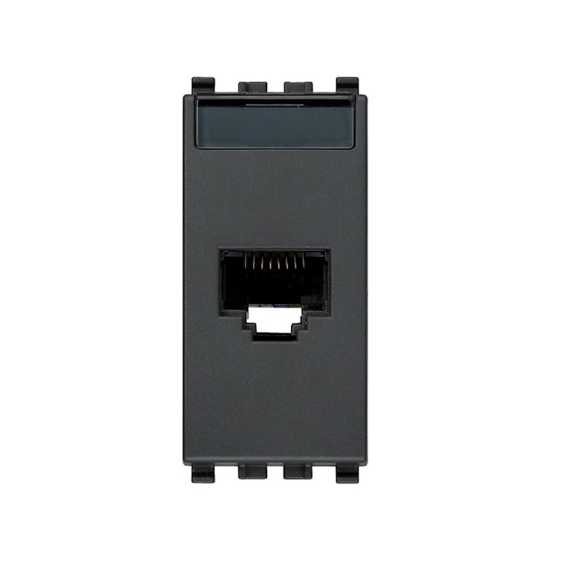 RJ45 Cat6A Netsafe UTP Интернет розетка Сив VIMAR EIKON RJ45 Cat6A Netsafe UTP Интернет розетка Сив VIMAR EIKON