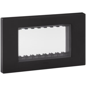 Влагозащитен капак Linea, IP55, 4M, с щипки черен Vimar