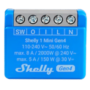 Микромодул Smart реле 1х On/Off 8A изисква неутрала Shelly 1 Mini Gen4 - 070786
