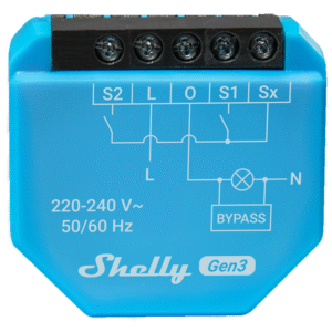 Микромодул Smart реле 1х On/Off 1.2A БЕЗ НЕУТРАЛА Shelly 1L Gen3 - 261637