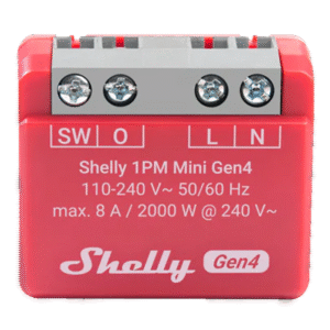 Микромодул Smart реле 1х On/Off 8A с мерител изисква неутрала Shelly 1PM Mini Gen4 - 070809
