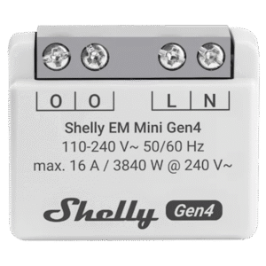 Микромодул Smart монофазен мерител 1х 16A Shelly EM Mini Gen4 - 070823