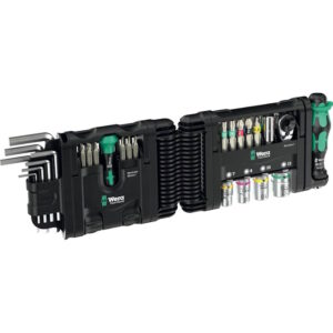 Комплект тресчотка ¼" и отвертка, с вложки, адаптер и битове, Tool-Check Modular Set 1 Wera