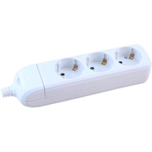 Разклонител БЯЛ 5x2P+E без кабел Commel