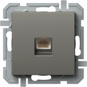 Розетка RJ45 UTP cat.5е цвят Титан Logiq TEM