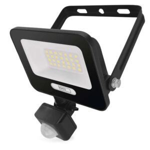 Прожектор LED 20W 4000K 2000lm 120° x 120° 20000h IP65 черен с датчик GLARO EMOS