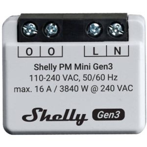 Микромодул Smart монофазен мерител 1х 16A Shelly PM Mini Gen3 - 261613