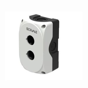 Бутониера празна с 2 отвора Ø22mm сива IP66 Compact Scame