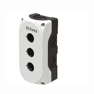 Бутониера празна с 3 отвора Ø22mm сива IP66 Compact Scame