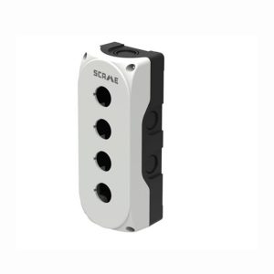 Бутониера празна с 4 отвора Ø22mm сива IP66 Compact Scame