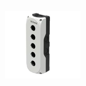 Бутониера празна с 5 отвора Ø22mm сива IP66 Compact Scame